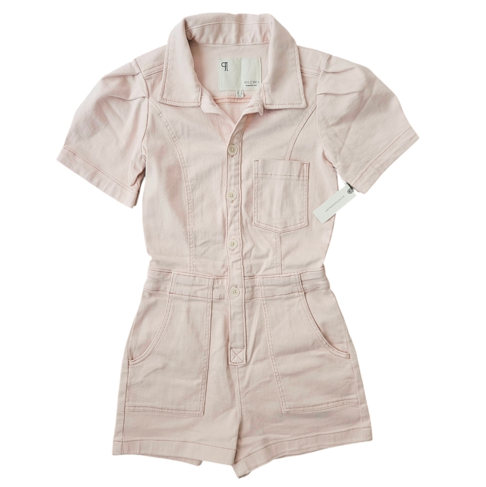 Anthropologie The Kit Utility Romper by Pilcro - Picture 2 of 10